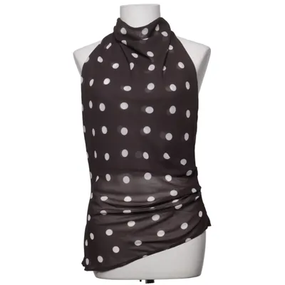Halternecktopp (Brun, Vit) från Envii Polyester