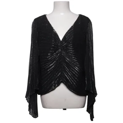 Bluse (Schwarz, Silber) von Joseph Ribkoff Acetat, Metallfaser, Polyester