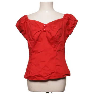 Top (Red) from Collectif Cotton, Elastane