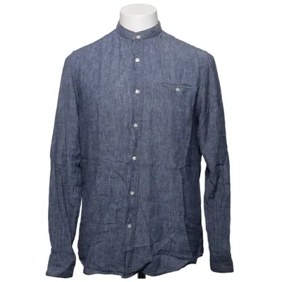 Shirt (Blue) from Doppelgänger Cotton, Linen