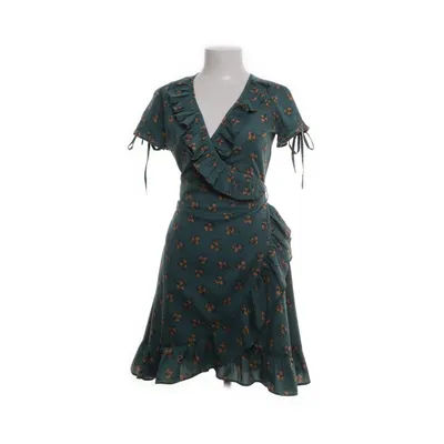 Wrap dress (Green, Multicolored) from Uttam Boutique Polyester
