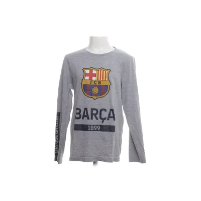 Långärmad t-shirt (Grå, Flerfärgad) från FC Barcelona Bomull, Viskos