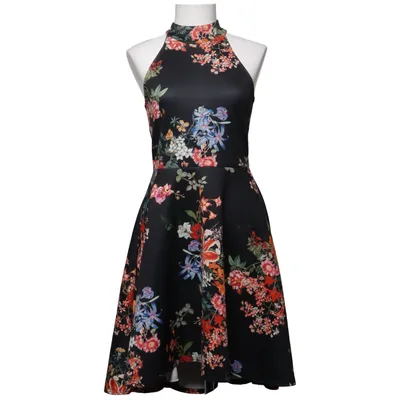 Neckholderkleid (Schwarz, Mehrfarbig) von Evita Elasthan, Polyester