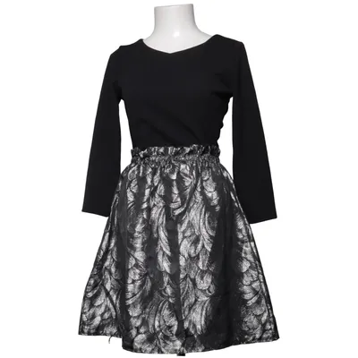 Dress (Black, Silver) from F. Fashion Elastane, Polyester