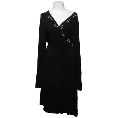 Robe portefeuille (Noir) de Almia Élasthane, Viscose