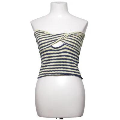 Tube top (Blue, Yellow) from Sollinarry Elastane, Polyester