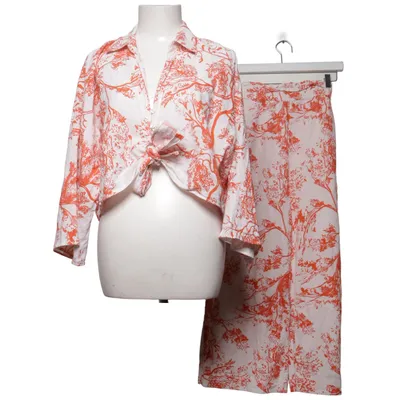Set (White, Red) from Reserved Cotton, Linen