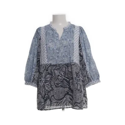 Peplum top (Blue, Multicolored) from NKD Cotton