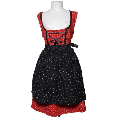 Dirndl (Röd, Svart, Vit) från Edelnice Bomull