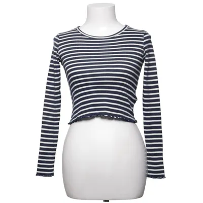 Langærmet t-shirt (Blå, Hvid) fra Topshop Petite Bomuld