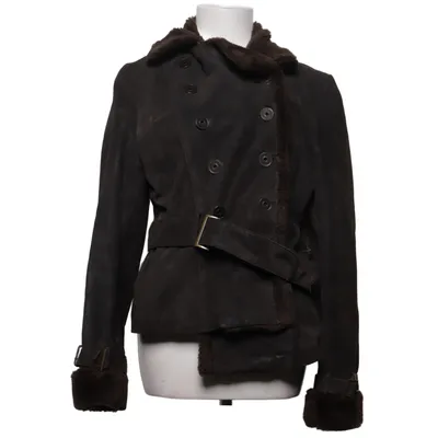 Shearling jacket (Brown) from Joy Outerwear Polyester