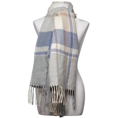 Sjaal (Grijs, Blauw, Beige)