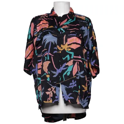 Chemise à manches courtes (Noir, Multicolore) de Wallis Viscose