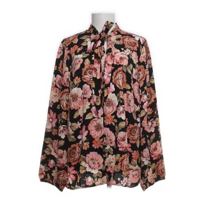 Knytblus (Svart, Flerfärgad) från Bodyflirt Återvunnen polyester