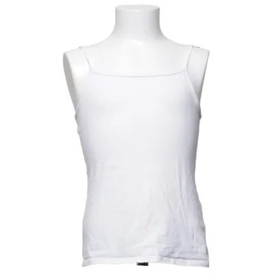 Tanktop (Wit) van H&M Basic Katoen, Elastaan