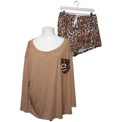 Pyjama (Bruin, Zwart, Wit) van Shein Curve Elastaan, Polyester