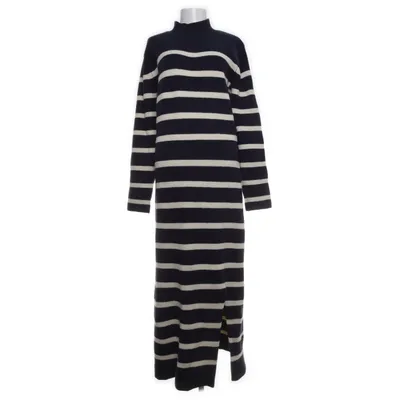 Maxi dress (Blue, White) from Adoore Acrylic, Cashmere, Nylon, Polyester