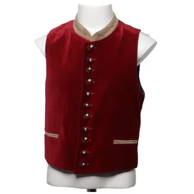 Kostymväst (Röd) från Trachten Hödlmoser Polyester