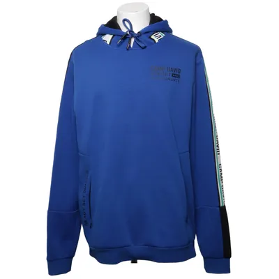 Hoodie (Blue, Multicolored) from Camp David Cotton, Polyester