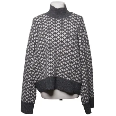 Sweater (Gray, White) from Lindex Elastane, Polyester