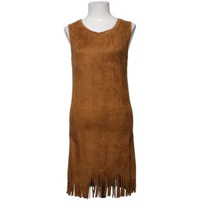 Dress (Brown) from Papillonne Elastane, Polyester