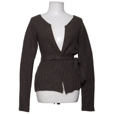 Cardigan cache-cœur (Marron) de Hunkydory Angora, Polyamide, Laine