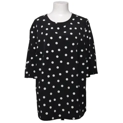 Top (Black, White) from Capsule Polyester