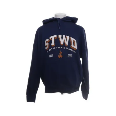 Hoodie (Blue, White, Brown) from Pull & Bear STWD Polyester, Cotton