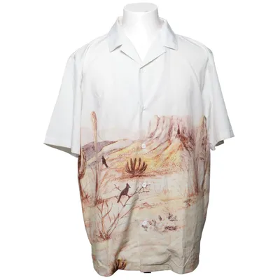 Kortärmad skjorta (Vit, Flerfärgad) från ChArmkpR Elastan, Polyester