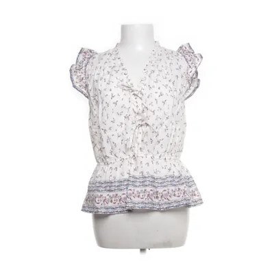 Peplum top (White, Multicolored) from Neo Noir Cotton