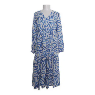 Maxi dress (White, Blue) from Pieces Viscose