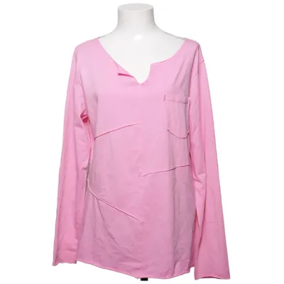 T-shirt à manches longues (Rose) de Aust Coton, Élasthane
