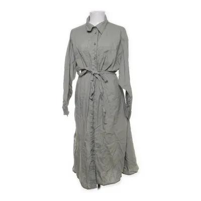 Skjortklänning (Grön) från H&M Bomull, Linne