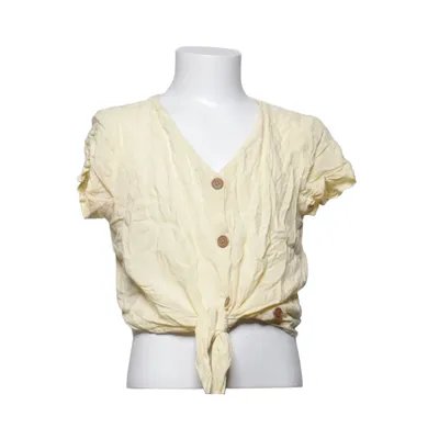 Wikkelblouse (Geel) Viscose