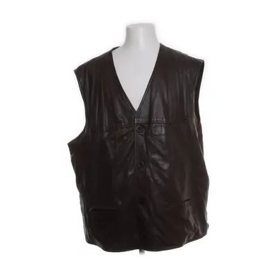 Leather vest (Brown) from David Moore Cotton, Leather