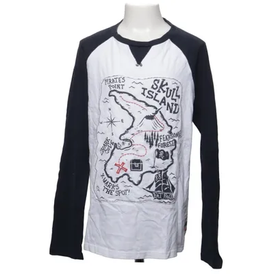 Baseball T-shirt (White, Blue) from Fatface Cotton