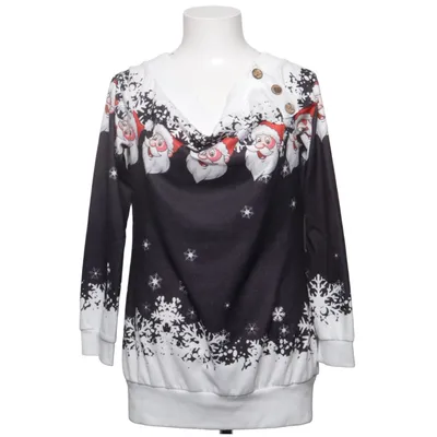 Jultröja (Svart, Vit, Röd) från Dressfo Polyester, Polyuretan