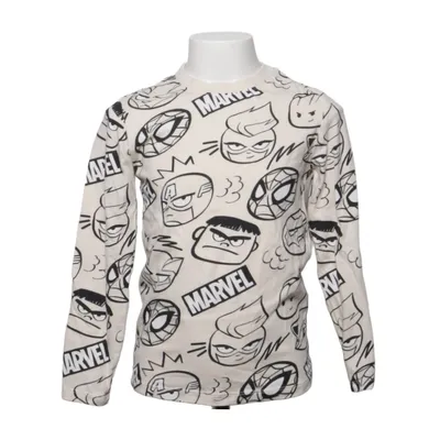 Long sleeve T-shirt (Beige, Black, White) from H&M x Marvel Cotton