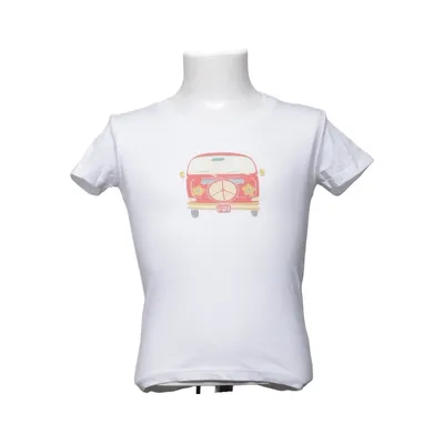 T-shirt (White, Multicolored) from Spreadshirt Cotton