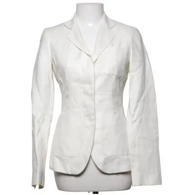 Kavaj (Vit) från Massimo Dutti Woman Linne