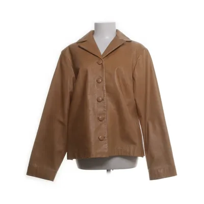 Läderkavaj (Brun) från Bitte Kai Rand Polyester, Skinn