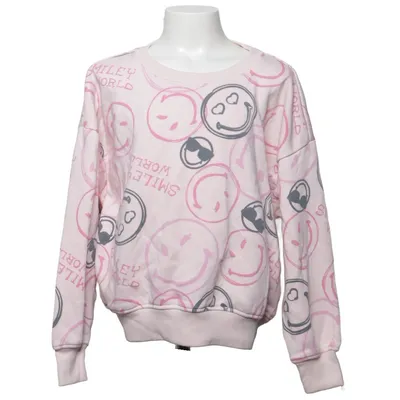 Collegetröja (Rosa, Flerfärgad) från Smiley World Bomull, Polyester