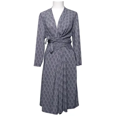 Klänning (Blå, Vit) från Ilse Jacobsen Hornbæk Elastan, Polyester