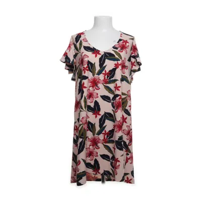 Jurk (Beige, Meerkleurig) van Mango Basics Polyester, Elastaan
