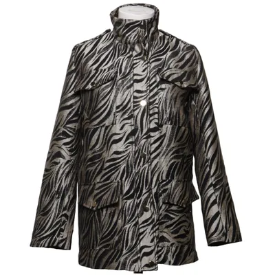 Manteau (Noir, Blanc) de Veronica Virta Acrylique, Polyester, Viscose