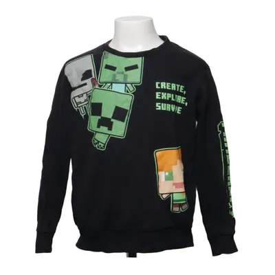 Sweatshirt (Black, Multicolored) from Minecraft Cotton