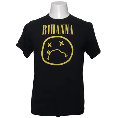 T-shirt (Noir, Jaune) de Rihanna Coton