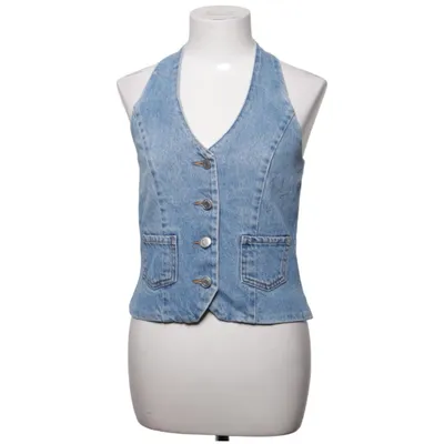 Gilet en jean (Bleu) de H&M Coton, Polyester
