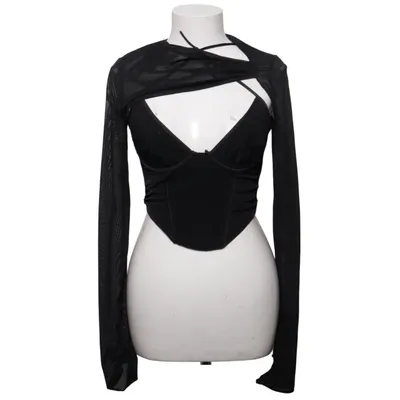 Crop top (Sort) fra House of CB Elastan, Polyamid, Polyester