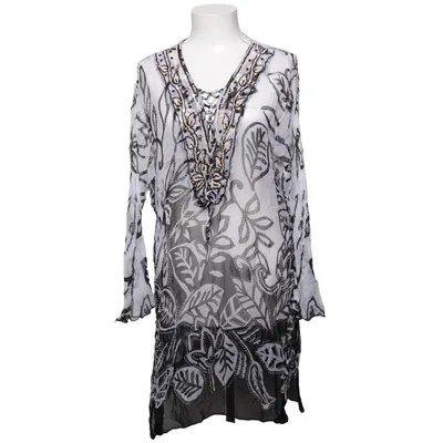 Tunic (Black, White) from Suzanna Viscose